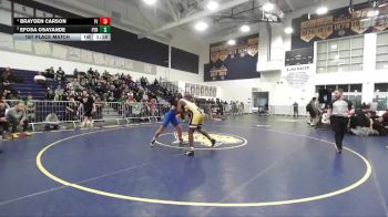 175 lbs 1st Place Match - Brayden Carson, Fountain Valley vs Efosa Osayande, Peninsula