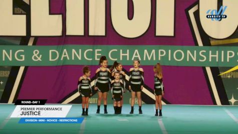 Premier Performance - Justice [2025 L1 Mini - Novice - Restrictions Day 1] 2025 CHEERSPORT National All Star Cheerleading Championship