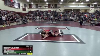 103 lbs 1st Place Match - Beckett Loughren, Independence vs Cole Dunkel, Drexler Middle School