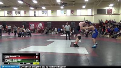 285 lbs Round 1 - Cade Bonnette, Denver vs William Carhoff, Clear Creek-Amana