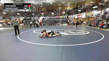 157 lbs Champ. Round 1 - Emerson Lowry, Stockton Hs vs Kade Osborn, Kingman Hs
