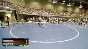 58 lbs Cons. Round 2 - Bryken Causey, Canyon View Falcons vs Cash Marsing, Carbon Wrestling Club