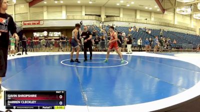 144 lbs Champ. Round 1 - Gavin Shropshire, OH vs Darren Cleckley, PA