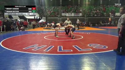 7A 150 lbs Semifinal - Brady Coggin, Oak Mountain vs Shaun Sutton, Hoover