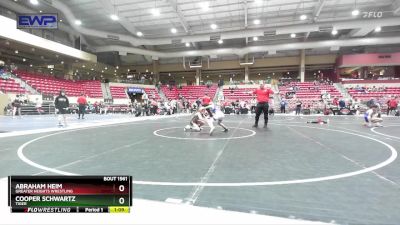 72 lbs Semifinal - Cooper Schwartz, Tiger vs Abraham Heim, Greater Heights Wrestling