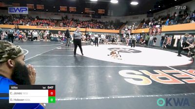 52 lbs Consi Of 8 #1 - Canyon Jones, Tecumseh Youth Wrestling vs Dakota Hobson, Noble Takedown Club