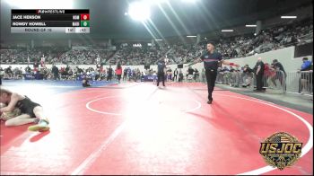 100 lbs Round Of 16 - Jace Henson, Team Nomad vs Rowdy Howell, Madill Takedown