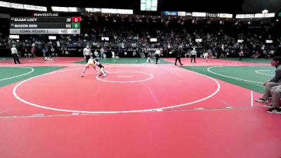 74 lbs Cons. Round 3 - Elijah Locy, JRP1 vs Mason Bem, ROGA