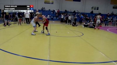 113 lbs Champ. Round 3 - Titan Kampe, Cougar Wrestling Club vs Tobias Guillen, Fighting Squirrels Wrestling Club