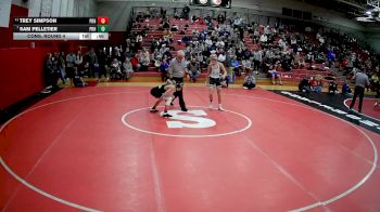 107 lbs Cons. Round 4 - Trey Simpson, Pine-Richland Hs vs Sam Pelletier, Pine-Richland Hs