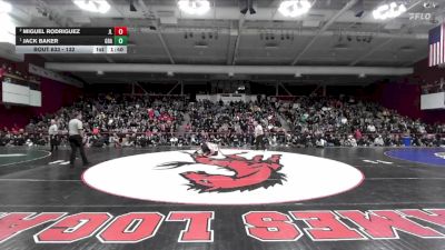 132 lbs 1st Place Match - Jack Baker, Granada vs Miguel Rodriguez, James Logan