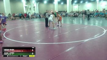 150 lbs Round 2 (10 Team) - Aidan Rush, Columbus St. Franics DeSales vs Gage James, Owen Valley