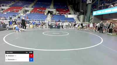 112 lbs Cons 32 #2 - Brooklynn Webber, Maine vs Lauren Elsmore, Minnesota