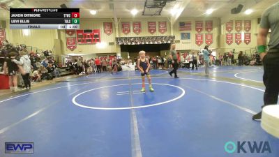 52 lbs Final - Jaxon Ditmore, Team Tulsa Wrestling Club vs Levi Ellis, Tulsa North Mabee Stampede