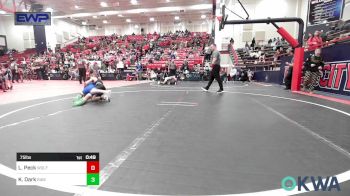 75 lbs Semifinal - Lawren Peck, Wolfpak Wrestling vs Kyce Dark, Raw Wrestling Club
