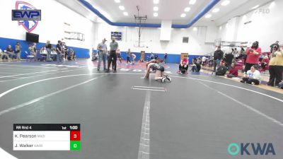 110 lbs Rr Rnd 4 - Karmony Pearson, Madill Takedown vs Jadyn Walker, Harrah Little League Wrestling