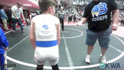 70 lbs Rr Rnd 4 - Dash Roebuck, Coalgate Wildcat Wrestling Club vs Copper Dewey, Tulsa Blue T Panthers