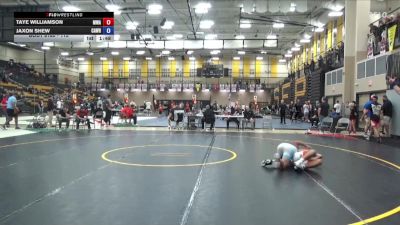 115 lbs 3rd Place Match - Taye Williamson, Moen Wrestling Academy vs Jaxon Shew, Caveman Wrestling