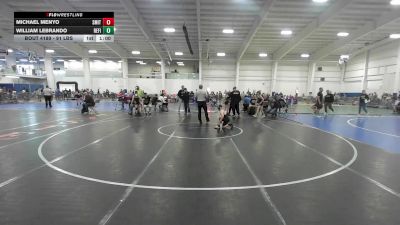 91 lbs Consi Of 16 #2 - Michael Menyo, Smitty's Wrestling Barn vs William LeBrando, Refinery WC
