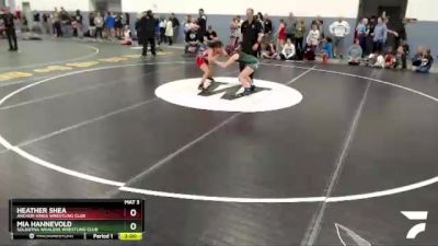 112 lbs Round 2 - Mia Hannevold, Soldotna Whalers Wrestling Club vs Heather Shea, Anchor Kings Wrestling Club