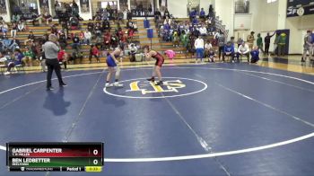 108 lbs Cons. Round 3 - Gabriel Carpenter, T. R. Miller vs Ben Ledbetter, Reeltown