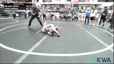 52 lbs Rr Rnd 1 - Dellaray Leniger, Team Nomad vs Kynley Johnson, Unattached