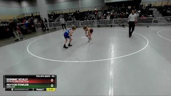 92 lbs Cons. Round 3 - Peyton Fowler, Kentucky vs Dominic Scully, MN Elite Wrestling Club