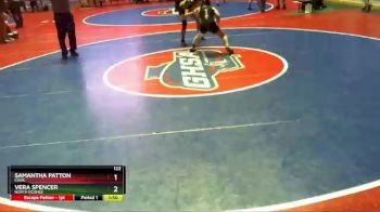 122 lbs Cons. Round 3 - Samantha Patton, Cook vs Vera Spencer, North Oconee
