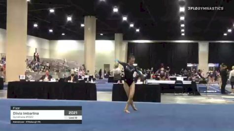 Olivia Imbarlina - Floor, Gymkhana #1022 - 2021 USA Gymnastics Development Program National Championships