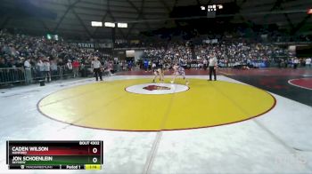 4A 175 lbs Semifinal - Caden Wilson, Hanford vs JON SCHOENLEIN, Skyview