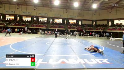 126 lbs Consi Of 16 #1 - Christian Chevrin, St. Benedict's Prep vs Makaio Rogers, First Baptist Academy