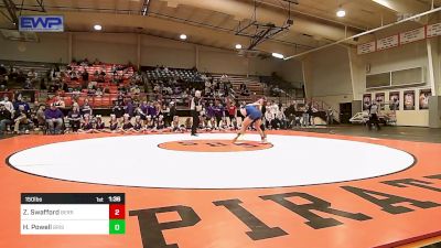 150 lbs Final - Zane Swafford, Berryhill High School vs Hank Powell, Bristow High School