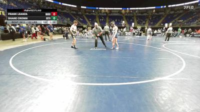 132 lbs Quarterfinal - Frank Leanza, Manheim Twp vs Shane Cronin, Beth Center