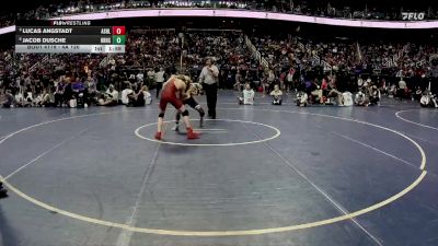 4A 120 lbs Quarterfinal - Lucas Angstadt, Ashley vs Jacob Dusche, Hickory Ridge High School