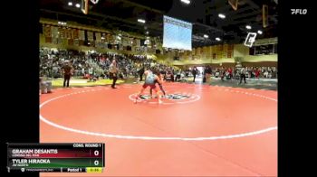 120 lbs Cons. Round 1 - Tyler Hiraoka, JW North vs Graham DeSantis, Corona Del Mar