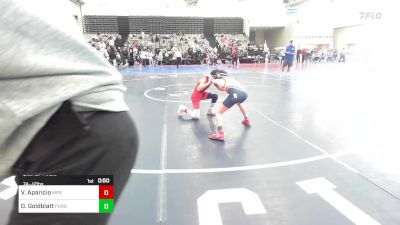 74-J2 lbs Quarterfinal - Vincent Aparicio, MPR vs Oliver Goldblatt, Pursuit Wrestling Club