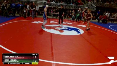 106 lbs Quarterfinal - Dane Arnoldi, Top Of The Rock Wrestling Club vs Ezra Horgen, Green River Grapplers