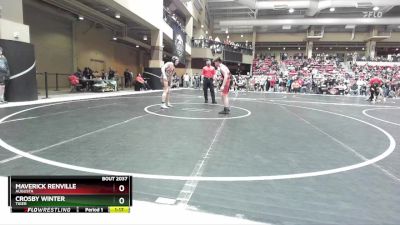 140 lbs Quarterfinal - Crosby Winter, Tiger vs Maverick Renville, Augusta