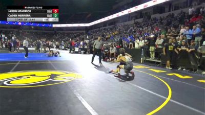 106 lbs Consi Of 16 #1 - Jaxon Headrick, Shasta (NS) vs Caden Herrera, Bakersfield (CS)