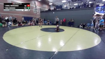 73 lbs Semifinal - Coral Hernandez, Homedale Wrestling Club vs Nina Grishko, Team Real Life Wrestling