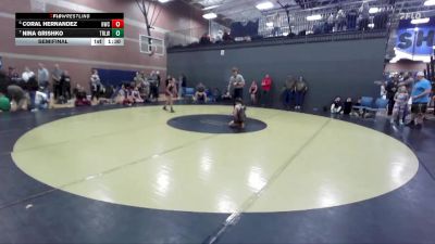 73 lbs Semifinal - Coral Hernandez, Homedale Wrestling Club vs Nina Grishko, Team Real Life Wrestling
