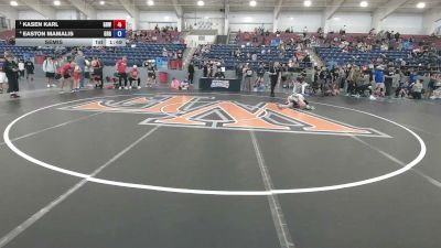 92 lbs Semis - Kasen Karl, Greater Heights Wrestling vs Easton Mamalis, Green River Grapplers