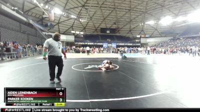 96 lbs Champ. Round 2 - Aiden Leinenbach, BMA Wrestling vs Parker Kooken, Anacortes Hawkeyes Wrestling Club