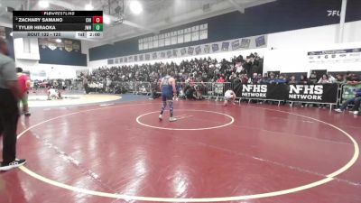 120 lbs Quarterfinal - Tyler Hiraoka, JW North vs Zachary Samano, Chino