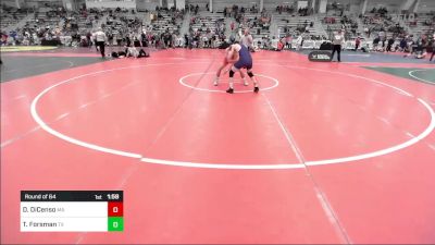 132 lbs Round Of 64 - Dominic DiCenso, MA vs Tristan Forsman, TX