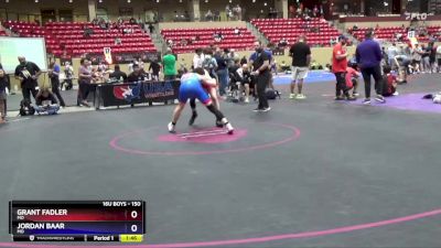 150 lbs Cons. Round 4 - Grant Fadler, MO vs Jordan Baar, MO