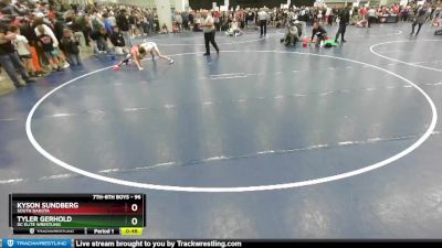 96 lbs Quarterfinal - Kyson Sundberg, South Dakota vs Tyler Gerhold, DC Elite Wrestling