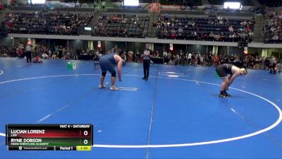 Round 1 - Ryne Dobson, Moen Wrestling Academy vs Lucian Lorenz, LAW