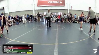 84 lbs 1st Place Match - Rickie Lamb, Richlands Wrestling Club vs Cam Craigie, Virginia Patriots Wrestling