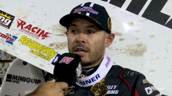 Kyle Larson Reacts After Scoring Big Money High Limit International Win At Perth Motorplex